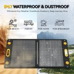 100W Portable Bend-Resistant Solar Panel for Outdoors
