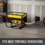 Portable Generator Exhaust Silencer Kit with Adapters