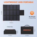 SOKIOVOLA 100W Portable Solar Panel Charger