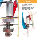 3000W Vertical Axis Wind Turbine Kit with Controller