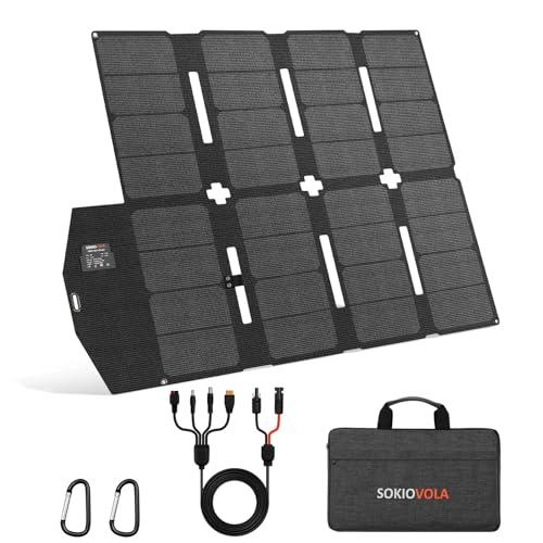 SOKIOVOLA 100W Portable Solar Panel Charger Kit