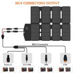 SOKIOVOLA 100W Portable Solar Panel Charger Kit