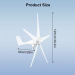 100W 5-Blade Wind Turbine Generator Kit