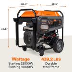 Generac 7706 GP18000EFI 18,000-Watt Portable Generator