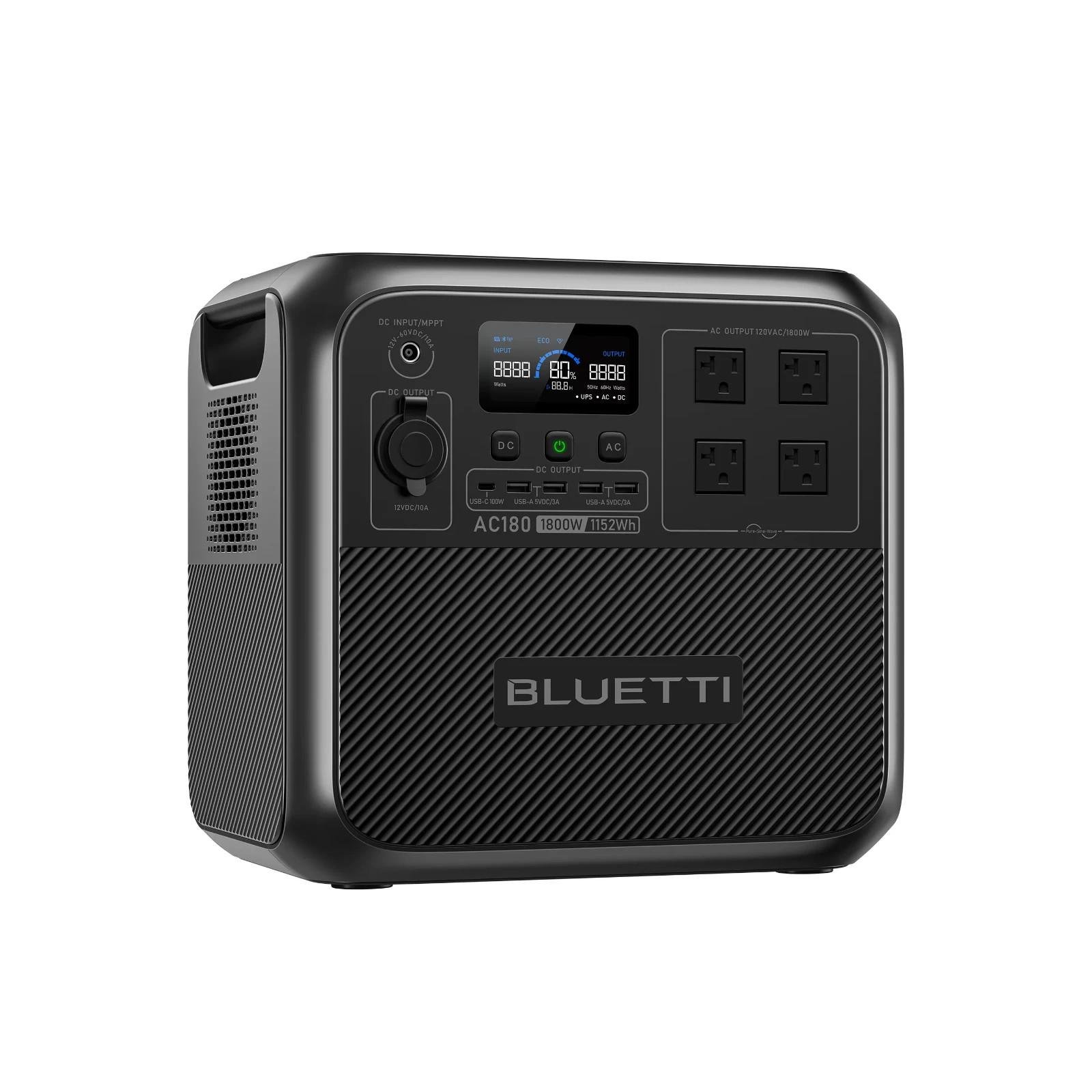BLUETTI AC180 Portable Power Station 1,800W