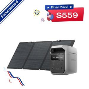 EcoFlow DELTA 3 Plus Power Station with Solar Panel