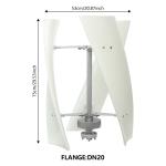 100W Vertical Wind Turbine Generator Kit for Home