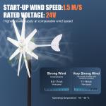 1200W Wind Turbine Generator Kit for Home