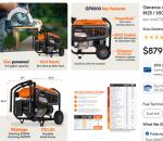 Generac 6500-Watt Portable Generator with COsense