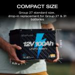 EcoFlow 12V 100Ah Deep Cycle LiFePO4 Battery