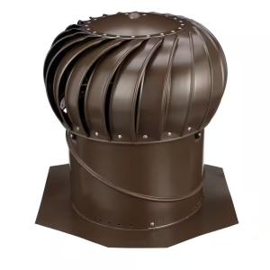 Brown 14-Inch Aluminum Wind Turbine for Home