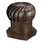 Brown 14-Inch Aluminum Wind Turbine for Home