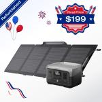 EcoFlow RIVER 2 Solar Generator with 110W Panel
