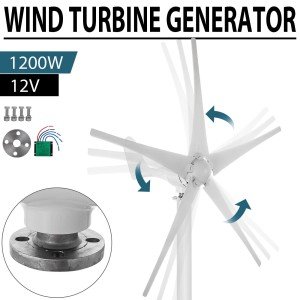 1200W Wind Turbine Generator with 12V Charger