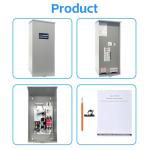 BZYOUYI 200 Amp Single Phase Automatic Transfer Switch w/Power Management Replacement for Generac RXSW200A3, NEMA 3R Aluminum Enclosure for Indoor and Outdoor Use