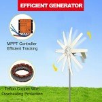12V/24V Wind Turbine Generator Kit with MPPT