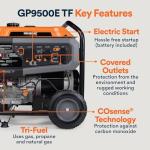 Generac 12,500W Tri-Fuel Home Backup Generator