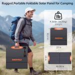 SOKIOVOLA 110W Portable Foldable Solar Panel Charger