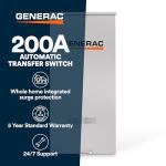 Generac 200 Amp Automatic Generator Transfer Switch