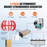 1200W Vertical Wind Turbine for Home Energy