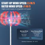 1200W Vertical Wind Turbine for Home Energy