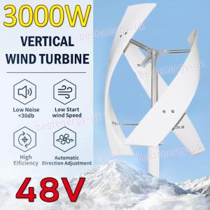 3000W Vertical Axis Wind Turbine Generator Kit