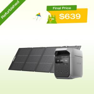 EcoFlow DELTA 3 Plus Portable Power Station & Solar Panel