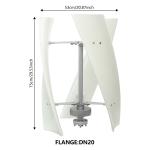 100W Vertical Wind Turbine for Home and Cabin