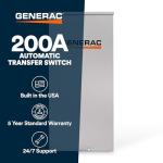 Generac 200 Amp Open Transition Transfer Switch