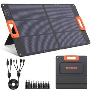 SOKIOVOLA N-Type 100W Portable Solar Panel Charger