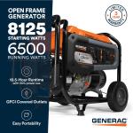 Generac GP6500 Portable Gas Generator - 6500 Watts