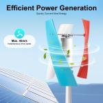 3-Blade Automatic Wind Turbine System for Home