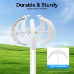 600W 24V Vertical Axis Wind Turbine with Controller
