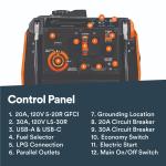 Generac iQ3800 Portable Inverter Generator, Dual Fuel