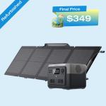 EcoFlow RIVER 2 Max Solar Generator with Panel