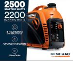 Generac 2500W Portable Quiet Inverter Generator