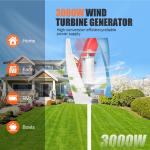 3000W 3-Blade Wind Turbine with MPPT Controller