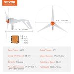 VEVOR 500W Home Wind Turbine Generator Kit