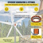 VEVOR 500W 12V Wind Power Generator Kit