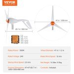 VEVOR 500W 24V Wind Turbine Generator Kit