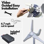 400W 12V Home Wind Turbine Generator Kit