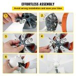 VEVOR 400W 12V Wind Turbine Generator with Anemometer