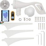 PIKASOLA 12V 400W Wind Turbine Generator