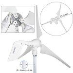 PIKASOLA 12V 400W Wind Turbine Generator
