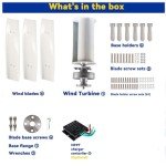 3000W Vertical Wind Turbine Kit for Home Use