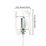 3000W Vertical Wind Turbine Kit for Home Use