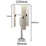 Vertical 3-Phase Wind Turbine Generator Kit