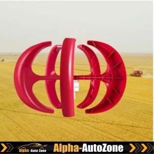 Red 400W Vertical Axis Wind Turbine Generator