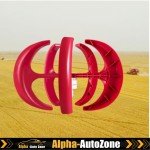 Red 400W Vertical Axis Wind Turbine Generator