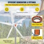 500W Wind Turbine Generator with MPPT Controller